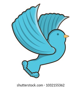 cartoon dove icon