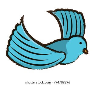 cartoon dove icon