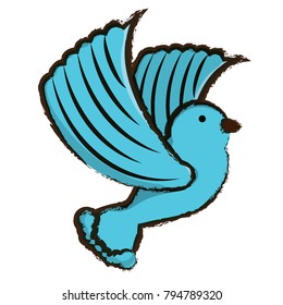 cartoon dove icon