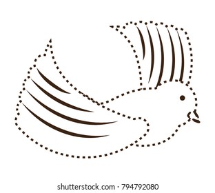 cartoon dove icon