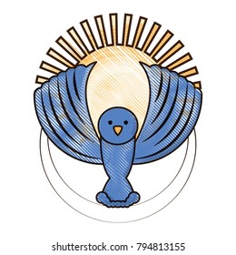 cartoon dove icon