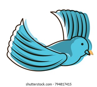 cartoon dove icon