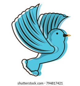 cartoon dove icon