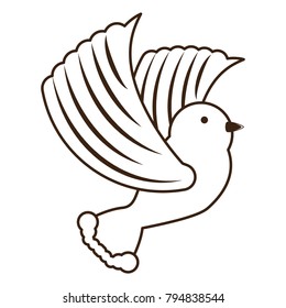 cartoon dove icon