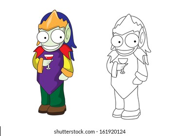 Cartoon Dracula for Halloween