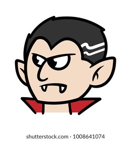 Cartoon Dracula or Vampire Vector Illustration