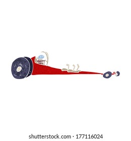 cartoon drag racer
