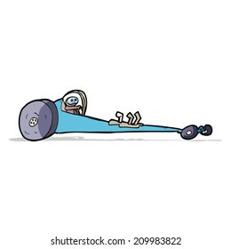 cartoon drag racer