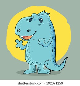 Cartoon dragon