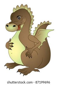 Cartoon dragon