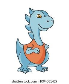 Cartoon dragon or dinosaur character