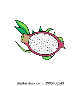 
Cartoon Drachenfrucht, Pitaya, Pitahaya