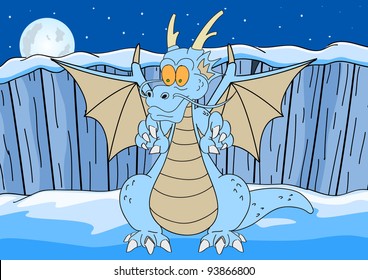 cartoon dragon nine
