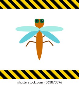 Cartoon dragonfly icon