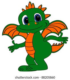 Cartoon dragons in vector. 2012 symbol
