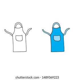 cartoon drawing of an apron