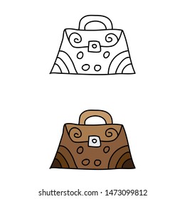 cartoon drawing of a bag