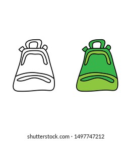 cartoon drawing of a bag