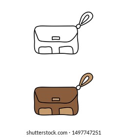cartoon drawing of a bag