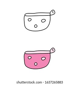 cartoon drawing of a bag
