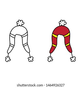 cartoon drawing of a beanie