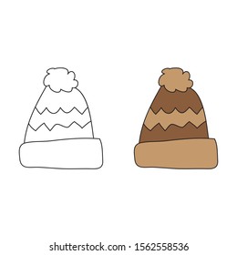 cartoon drawing of a beanie