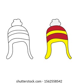 cartoon drawing of a beanie