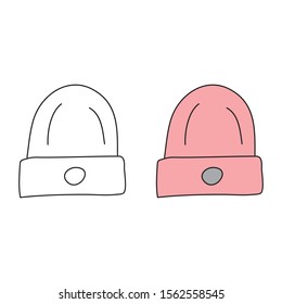 Cartoon Drawing Of A Beanie