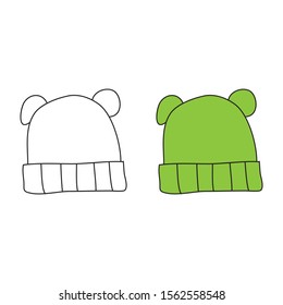 cartoon drawing of a beanie