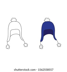 cartoon drawing of a beanie