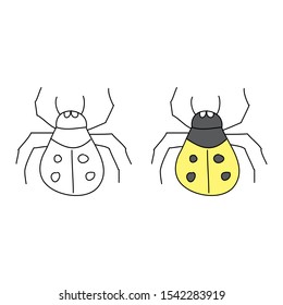 cartoon drawing of a beetle