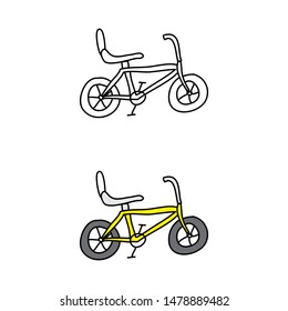 cartoon drawing of a bicycle