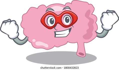 A Cartoon Drawing Of Brain In A Super Hero Character