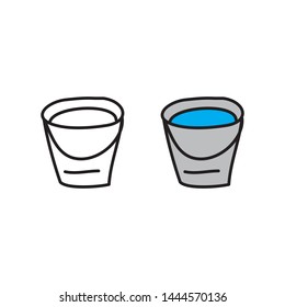 cartoon drawing of a bucket