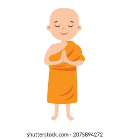 Cartoon Drawing Of Buddhist Monk
