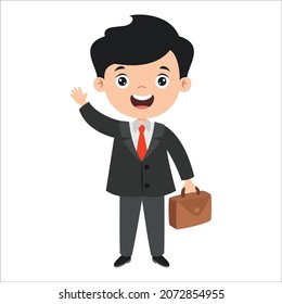 Cartoon Drawing Of A Businessman