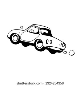 Cartoon drawing car