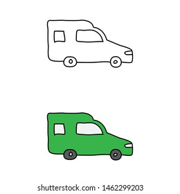 cartoon drawing of a car