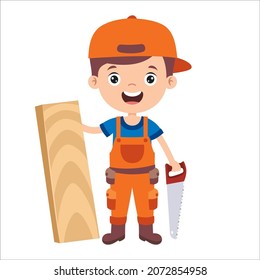 Cartoon Drawing Of A Carpenter