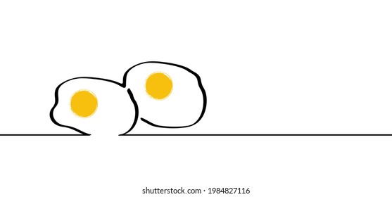 Cartoon drawing chicken egg mascot. good morning idea. Cracked or broken eggs. Cooking food, culinary ingredient pictogram. World food day or world egg day. breakfast tools