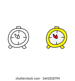cartoon drawing of a clock