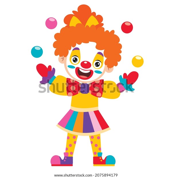 Cartoon Drawing Clown Stock Vector (Royalty Free) 2075894179 | Shutterstock