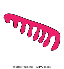 A cartoon drawing of a comb
