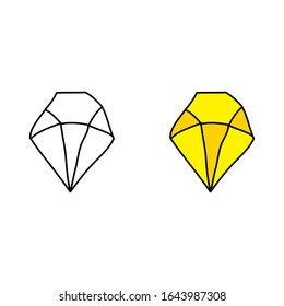 cartoon drawing of a crystal