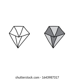 cartoon drawing of a crystal