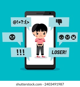 Cartoon Drawing Of Cyber Bullying