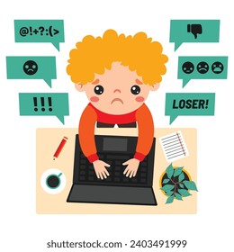Cartoon Drawing Of Cyber Bullying