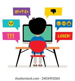 Cartoon Drawing Of Cyber Bullying