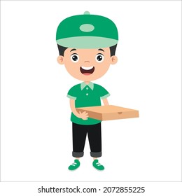 Dibujo De Caricatura De Un Niño Parto