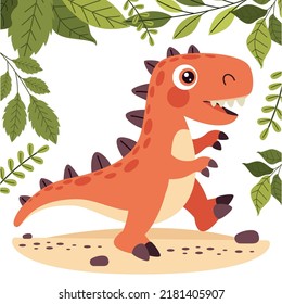 Cartoon Drawing Of A Dinosaur